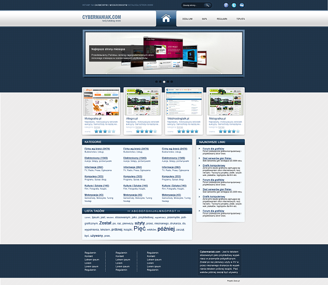 波兰ZonicPL网页作品集 界面设计与网页网站设计探析